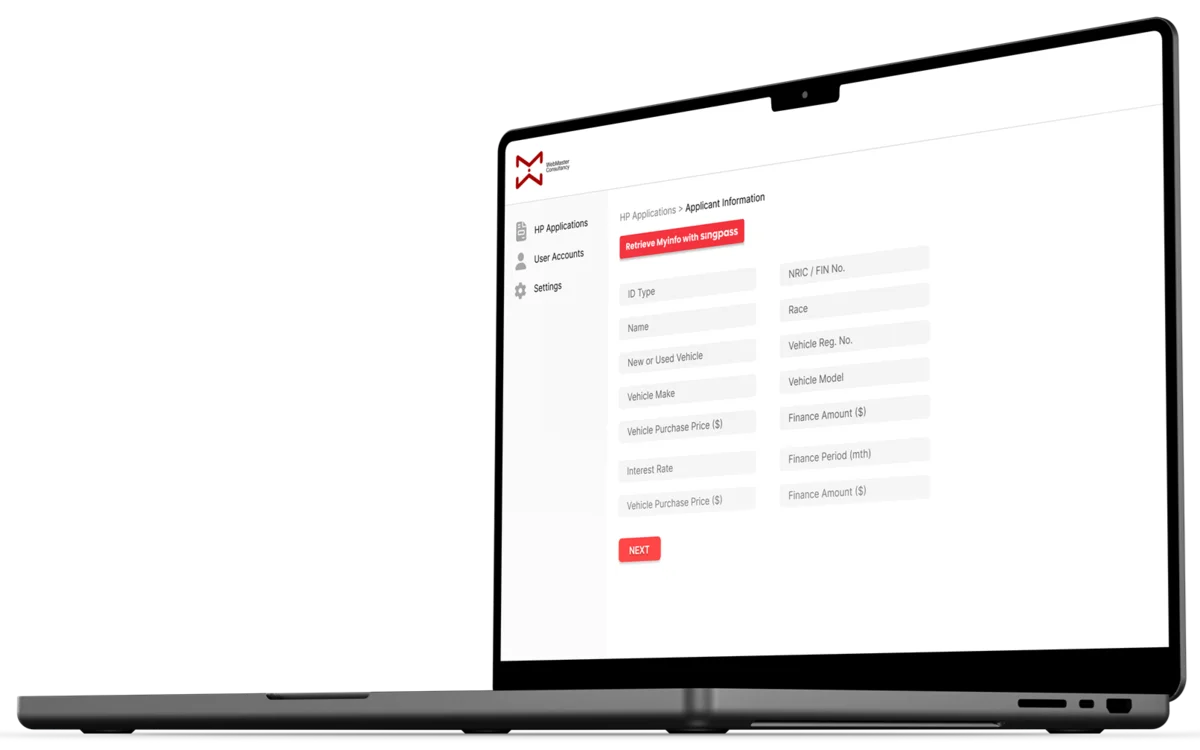 Web Master Online Car Loan Application System