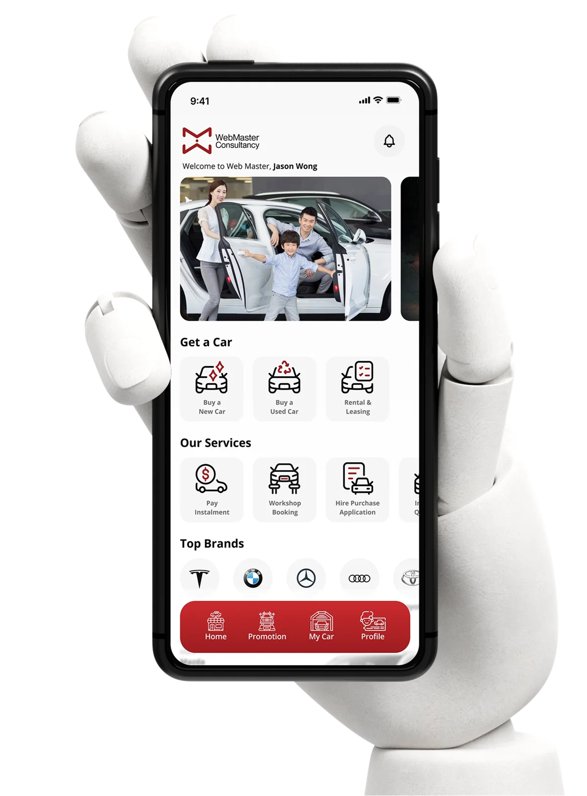 Mobile App designed for Car Dealership Businesses in Singapore